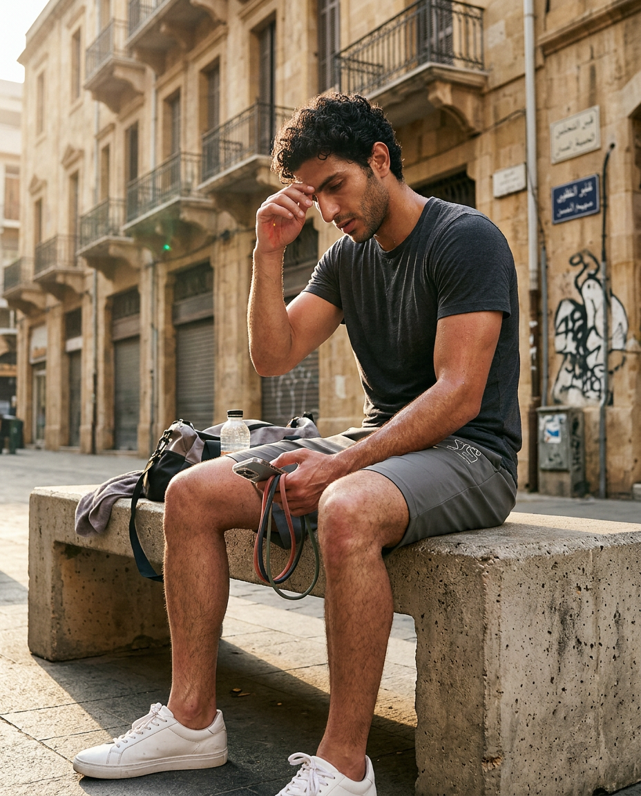 RSPR 35 OLIVE GRAY MEN'S SHORTS