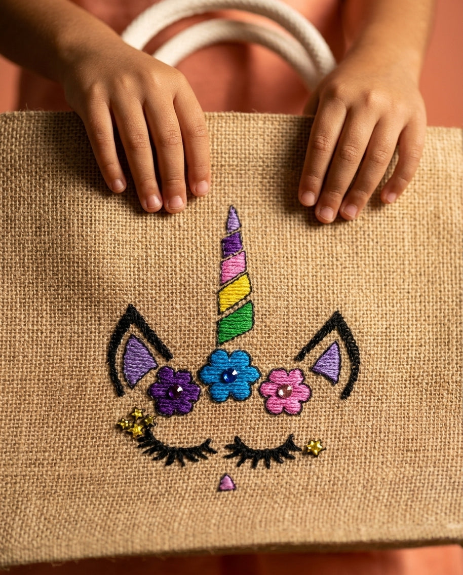 Handi Made Unicorn Beach Set – Kids Bag & Hat