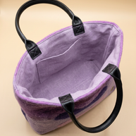 J circle Mauve Wet-Felted Bag