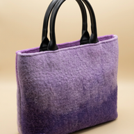 J circle Mauve Wet-Felted Bag