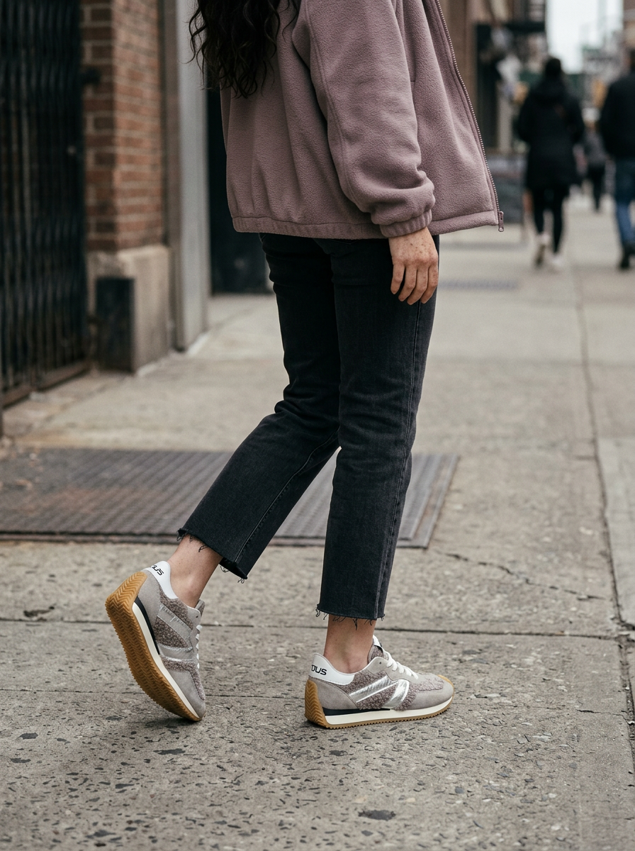 KOAN MJUS Retro-Chic Suede Trainer