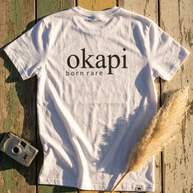 Okapi White Born Rare T-Shirt