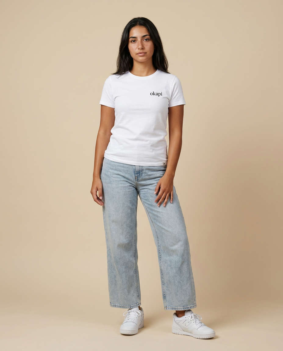 Okapi White Born Rare T-Shirt