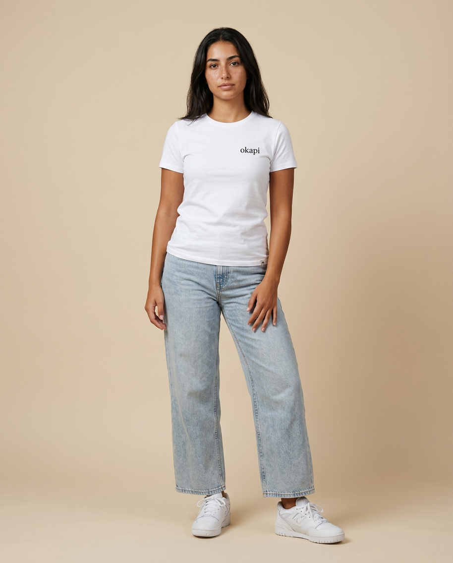 Okapi White Born Rare T-Shirt