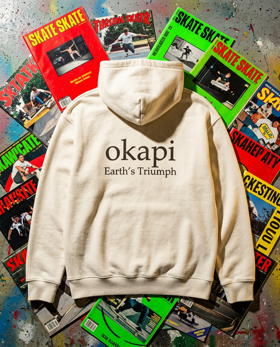 Okapi White Canopy Hoodie