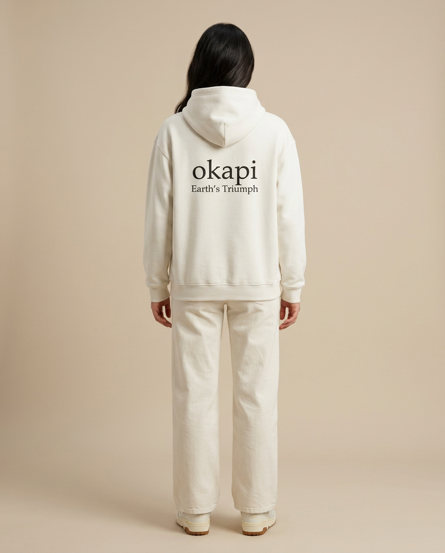 Okapi White Canopy Hoodie