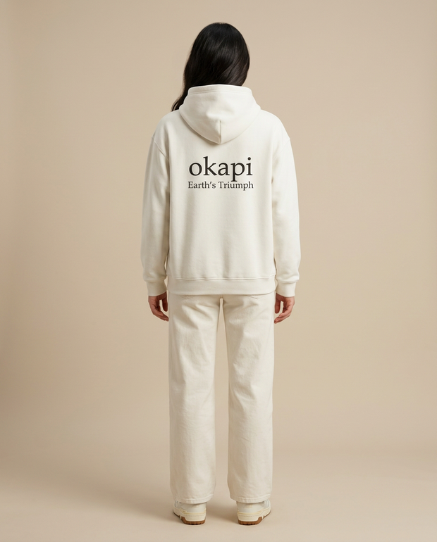 Okapi White Canopy Hoodie
