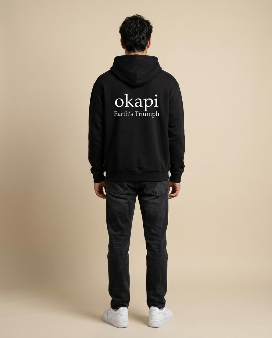Okapi Black Canopy Hoodie