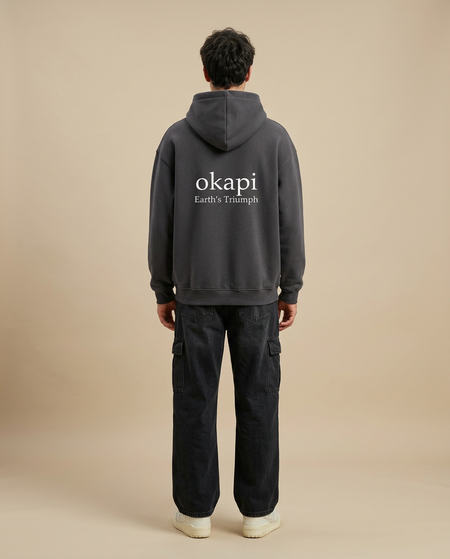 Okapi Dark Grey Canopy Hoodie