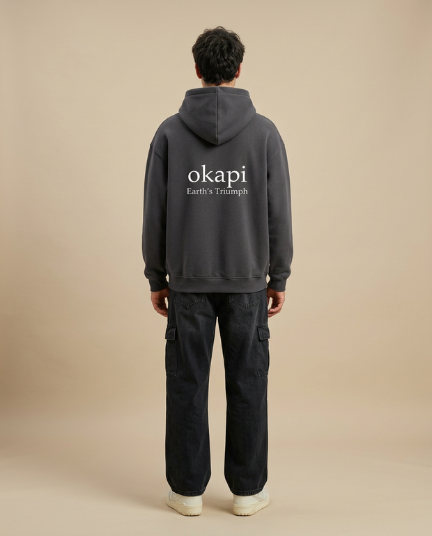 Okapi Dark Grey Canopy Hoodie