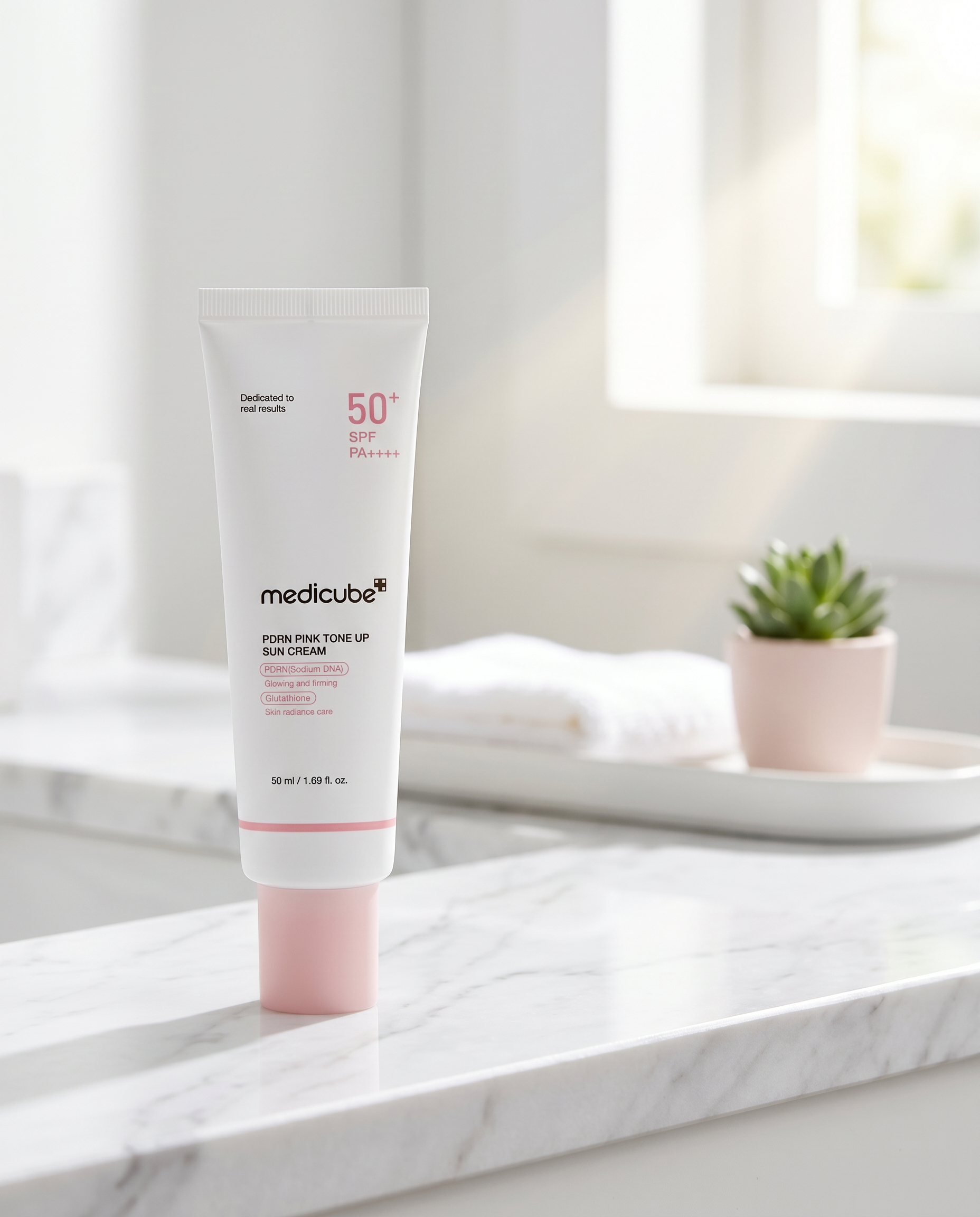 Medicube PDRN Pink Tone Up Sun Cream SPF 50+ PA++++ (Elite Seoul Skin)