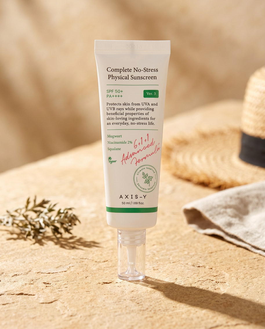 Axis-Y Complete No-Stress Physical Sunscreen SPF 50+ PA++++ (Elite Seoul Skin)
