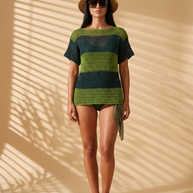 Route Raiment Jade Mesh Top - Medium