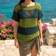 Route Raiment Jade Mesh Top - Medium