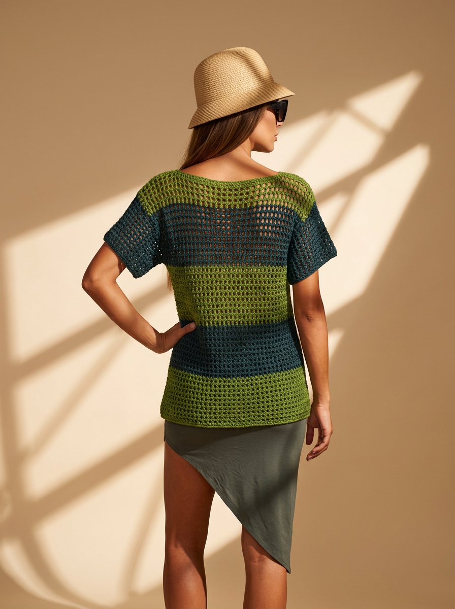 Route Raiment Jade Mesh Top - Medium