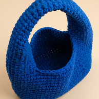 Hush and Stitch Blue Medium Donut Bag