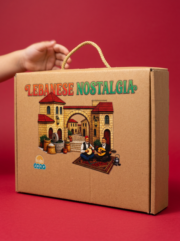 Kids Zone Lebanese Nostalgia: The Golden Era Coloring Experience - Box Set