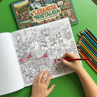 Kids Zone Lebanese Nostalgia: The Golden Era Coloring Experience - Box Set