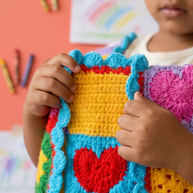 Hush and Stitch Toddler Colorful Patchwork Vest