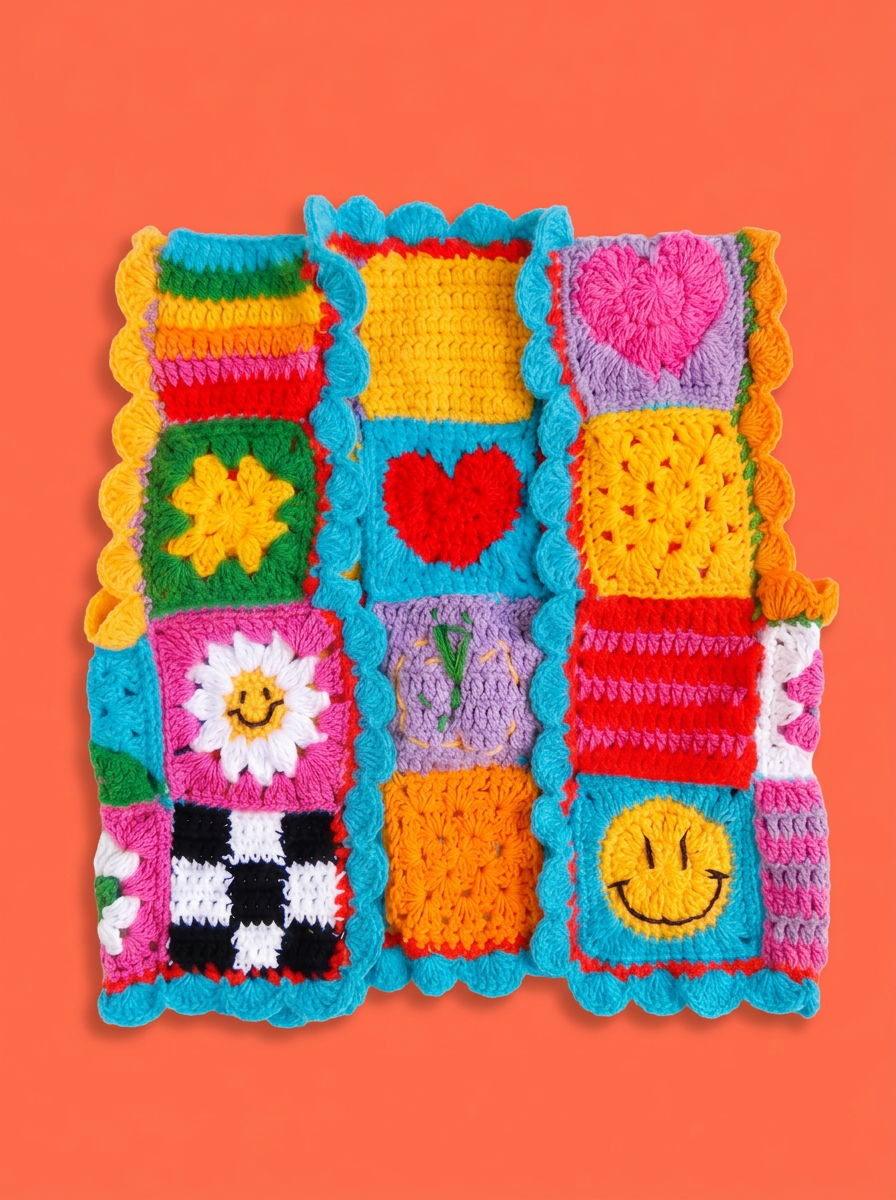 Hush and Stitch Toddler Colorful Patchwork Vest