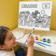 Kids Zone Lebanese Nostalgia: The Golden Era Coloring Experience - Box Set