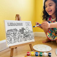 Kids Zone Lebanese Nostalgia: The Golden Era Coloring Experience - Box Set