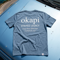 Okapi Blue Striped Legacy T-Shirt