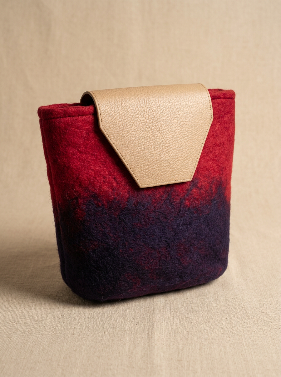 J circle Cerelia Wet-Felted Backpack