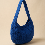 Hush and Stitch Blue Medium Donut Bag