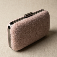 J circle Baby Rose Wet-Felted Clutch