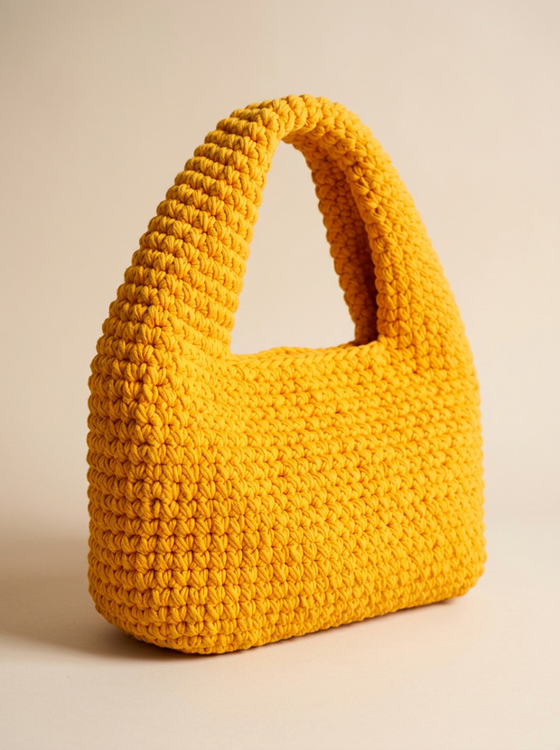 Hush and Stitch Yellow Small Donut Bag