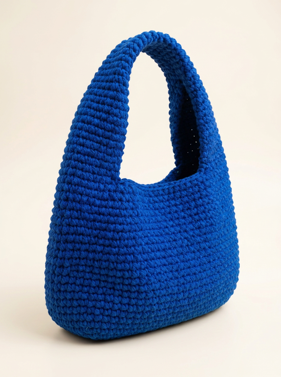 Hush and Stitch Blue Medium Donut Bag
