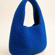 Hush and Stitch Blue Medium Donut Bag