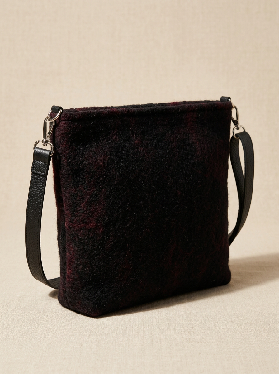 J circle Flamea Wet-Felted Bag