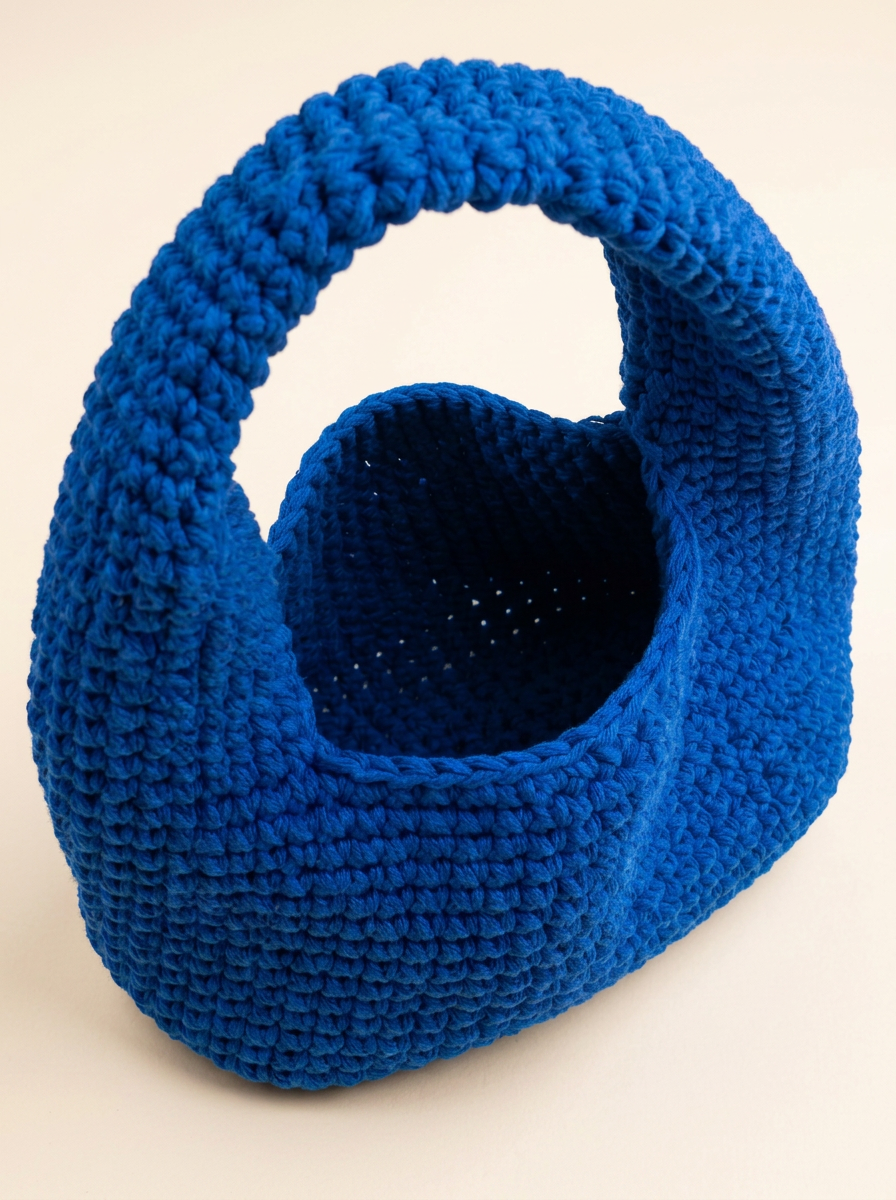Hush and Stitch Blue Medium Donut Bag