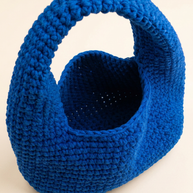 Hush and Stitch Blue Medium Donut Bag