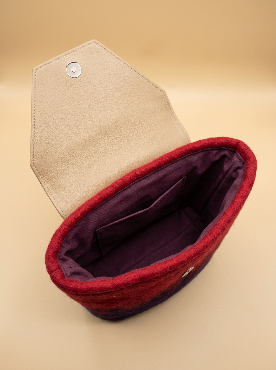 J circle Cerelia Wet-Felted Backpack
