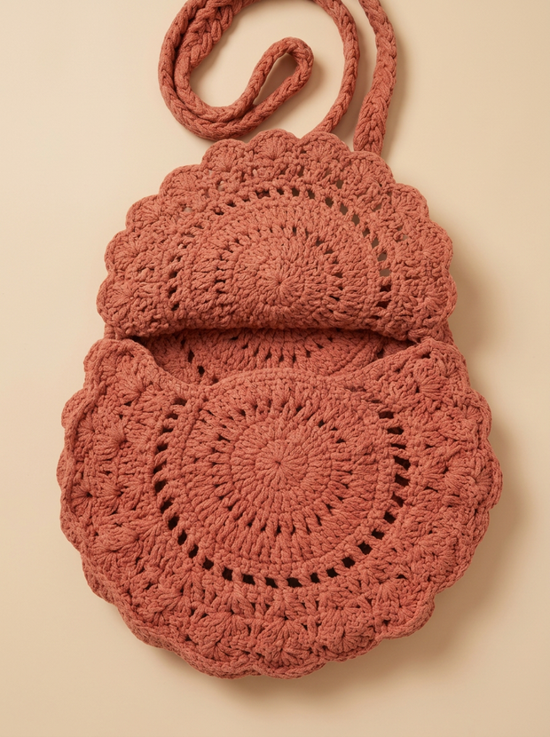 Hush and Stitch Light Brown Mini Boho Bag