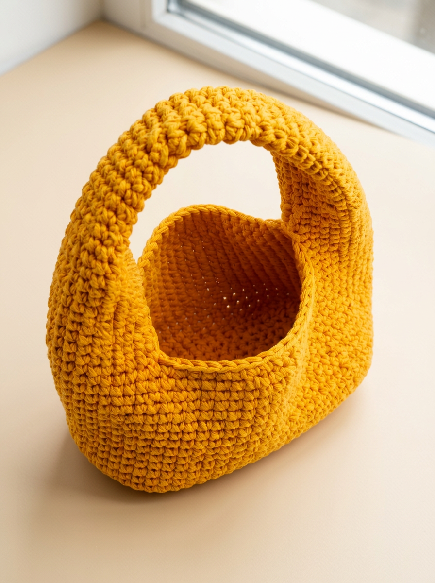Hush and Stitch Yellow Small Donut Bag