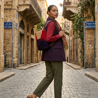 J circle Cerelia Wet-Felted Backpack