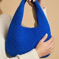 Hush and Stitch Blue Medium Donut Bag