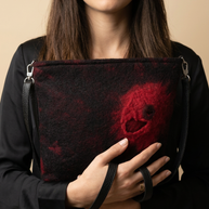 J circle Flamea Wet-Felted Bag