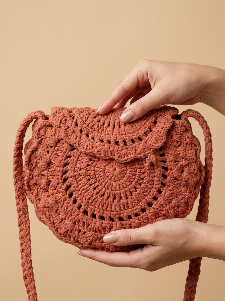 Hush and Stitch Light Brown Mini Boho Bag