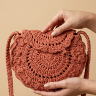 Hush and Stitch Light Brown Mini Boho Bag