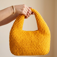 Hush and Stitch Yellow Small Donut Bag
