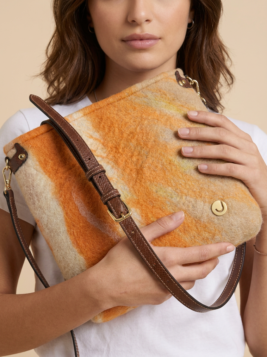 J circle Eloria Wet-Felted Bag