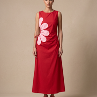 Tendresse Boutique Red Floral Sundress