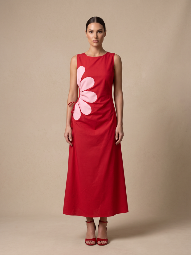 Tendresse Boutique Red Floral Sundress