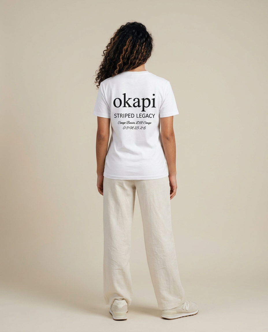 Okapi White Striped Legacy T-Shirt