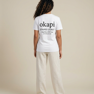 Okapi White Striped Legacy T-Shirt